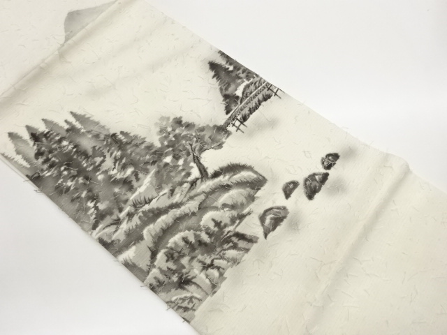 JAPANESE HIRAKI NAGOYA OBI / HIGE TSUMUGI / SCENERY / ARTIST WORK